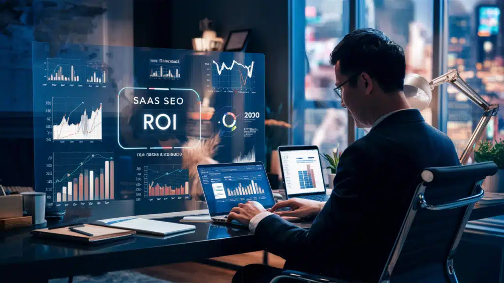 saas seo roi guide