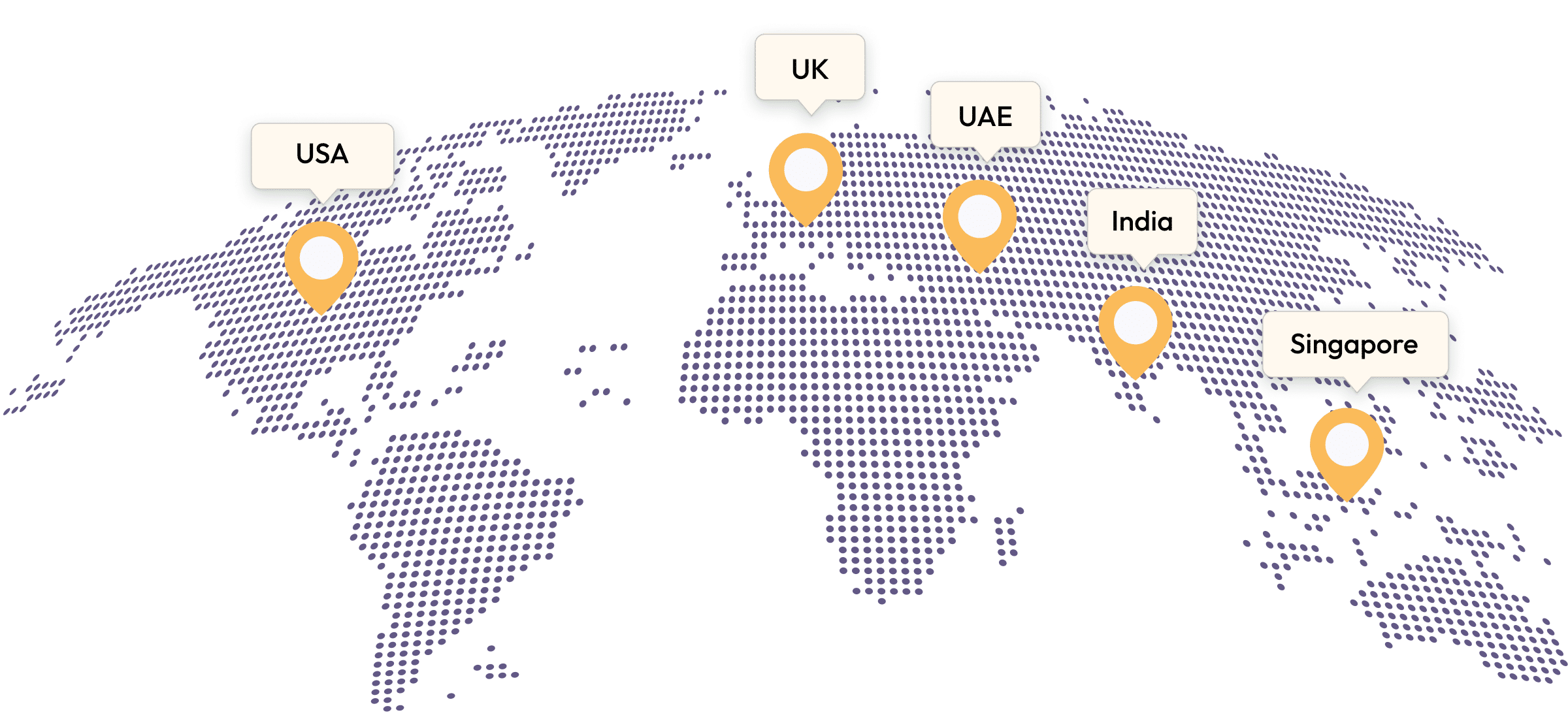 locations on world map